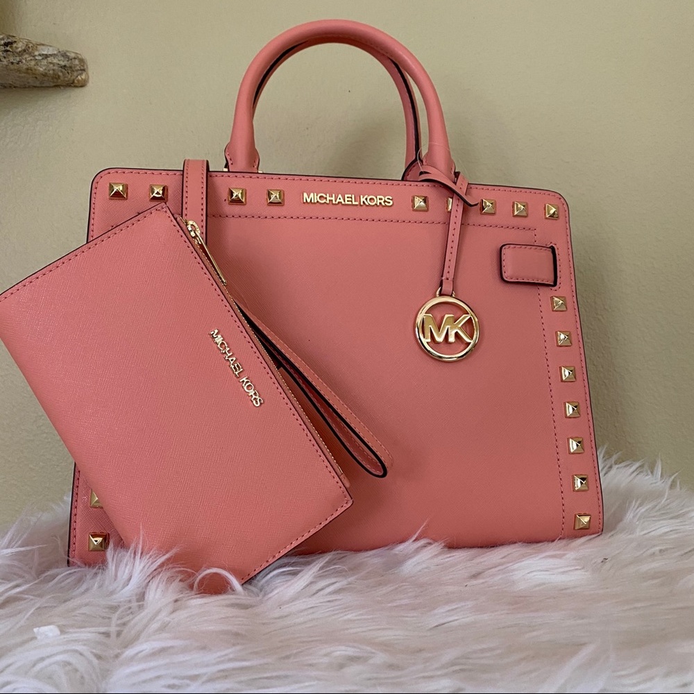 New Michael Kors medium rayne satchel & wallet - Picture 2 of 16
